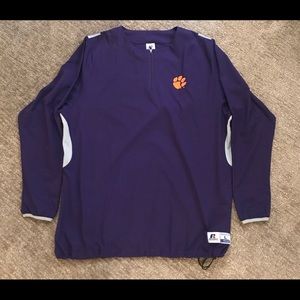 Clemson 1/4 zip windbreaker